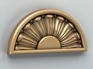 roseta redonda 003 Modelo 3D