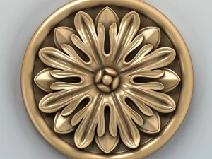round rosette 004 3D Model