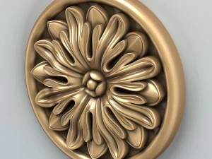 round rosette 004 3D Model
