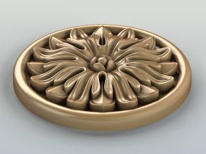 round rosette 004 3D Model