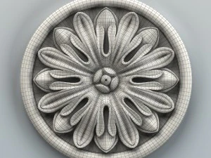 round rosette 004 3D Model