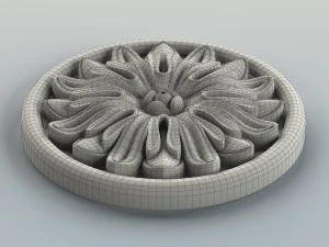 round rosette 004 3D Model