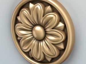 round rosette 005 3D Model
