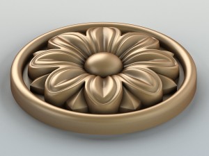 round rosette 005 3D Model