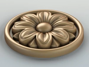 round rosette 005 3D Model