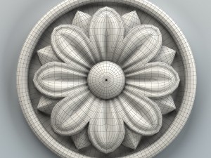 round rosette 005 3D Model