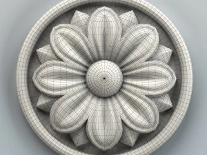 round rosette 005 3D Model