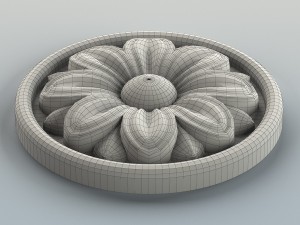 round rosette 005 3D Model