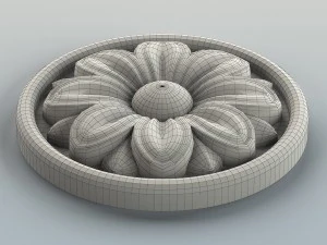 round rosette 005 3D Model