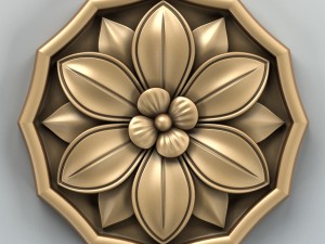 round rosette 006 3D Model