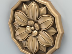 round rosette 006 3D Model