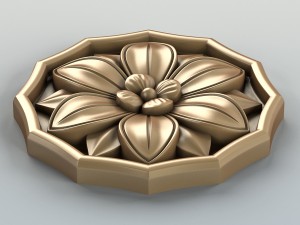 round rosette 006 3D Model