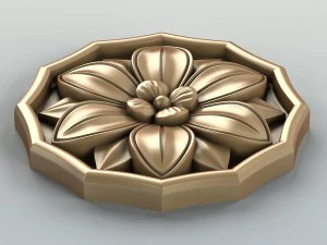 round rosette 006 3D Model