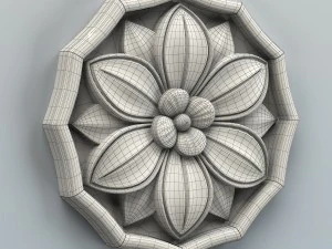 round rosette 006 3D Model