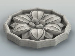round rosette 006 3D Model