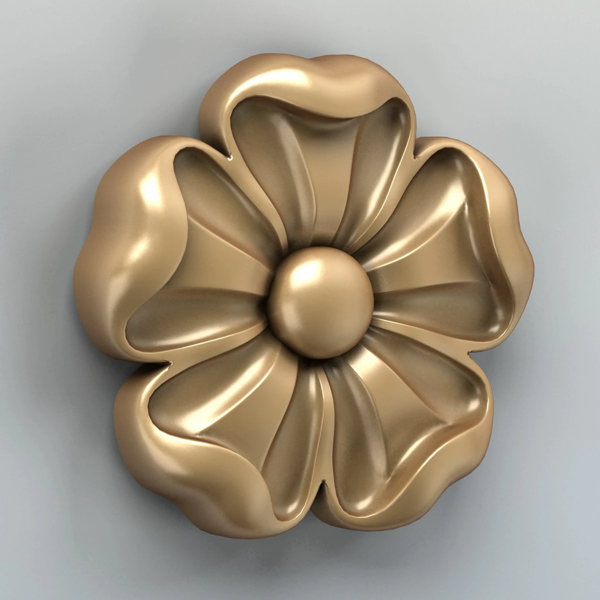 round rosette 007 3D Model .c4d .max .obj .3ds .fbx .stl .blend