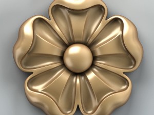 round rosette 007 3D Модель