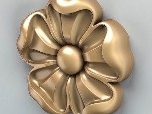 round rosette 007 3D Модель