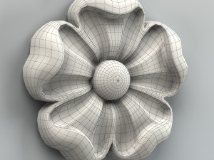 round rosette 007 3D Модель