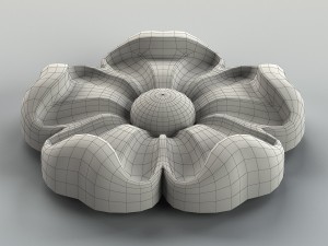round rosette 007 3D Модель