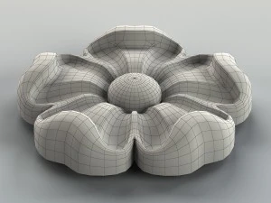 round rosette 007 3D Model