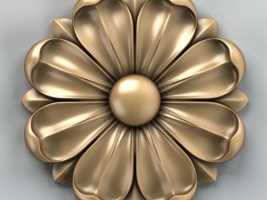 round rosette 008 3D Модель