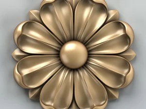 round rosette 008 3D Model