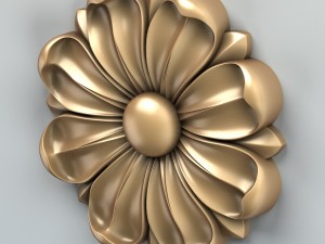 round rosette 008 3D Модель