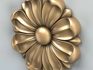 round rosette 008 3D Model