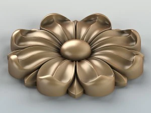 round rosette 008 3D Model