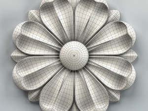 round rosette 008 3D Модель