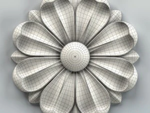 round rosette 008 3D Model
