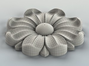 round rosette 008 3D Модель