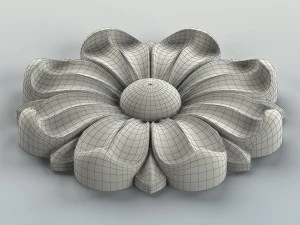 round rosette 008 3D Model