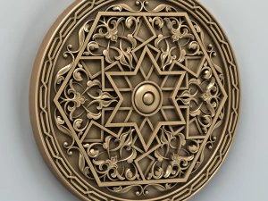 roseta redonda 009 Modelo 3D