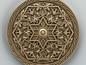 round rosette 009 3D 模型