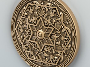 round rosette 009 3D 模型