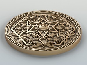 round rosette 009 3D 模型
