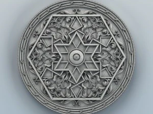 round rosette 009 3D Model