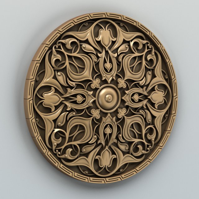 round rosette 010 Modelo 3D .c4d .max .obj .3ds .fbx .stl .blend 