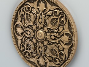 round rosette 010 Modelo 3D