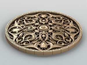 round rosette 010 Modelo 3D