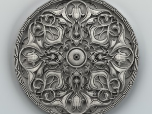 round rosette 010 Modelo 3D