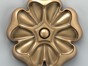 round rosette 011 Modelo 3D