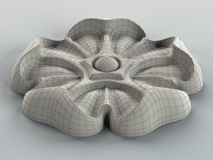 round rosette 011 Modelo 3D