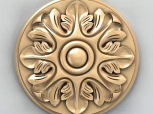 round rosette 012 3D Модель