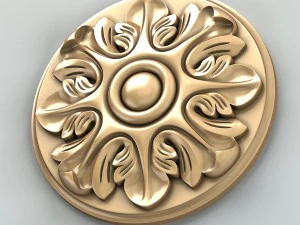 round rosette 012 3D Model