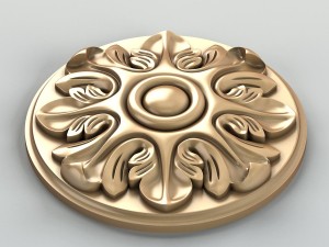 round rosette 012 3D Модель