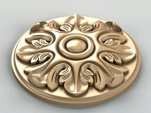 round rosette 012 3D Model