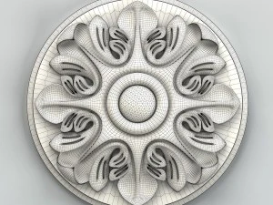 round rosette 012 3D Model